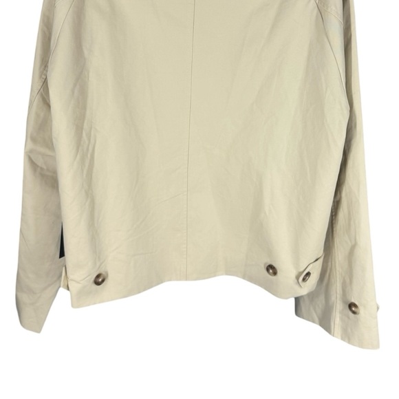 Tuckernuck Drew Short Trench Coat Khaki Cropped Jacket M NWT - Picture 9 of 12